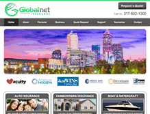 Tablet Screenshot of globalnetinsurance.com